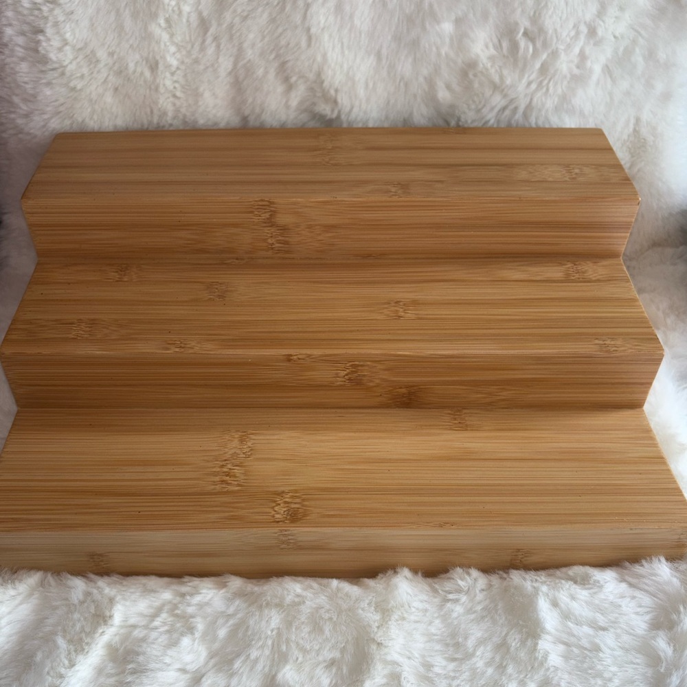 BAMBOO Wood expandable Spice Rack Perfume organizer Tray Rack - NEW NWTS